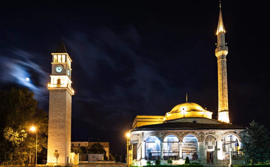Et'hem Bey Mosque and Clock Tower Tirana Albania