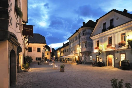 Old Town of Radovljica in Slovenia, near Lake Bled