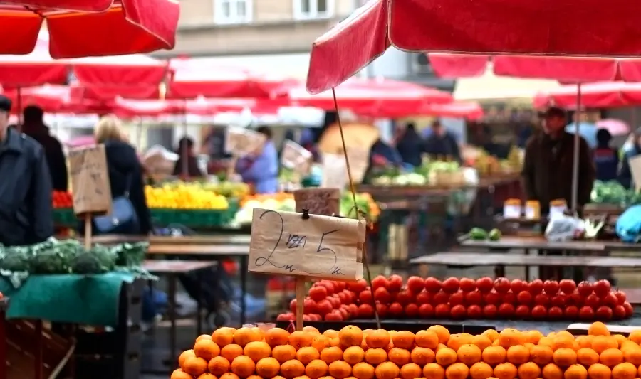 Dolac Market Zagreb Croatia